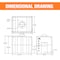 Buyers Products 30 Gallon Square Storage Tank - 24x19x22 Inch 82123909 - alternate 2